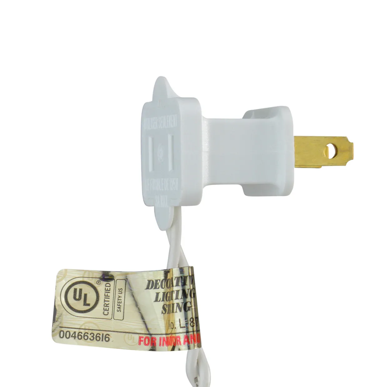 10-Count Frosted White G40 Globe Christmas Light Set - 9ft White Wire