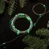 20-Count Green LED Micro Fairy Christmas Lights - 6ft, Copper Wire