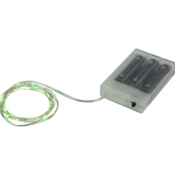 20-Count Green LED Micro Fairy Christmas Lights - 6ft, Copper Wire