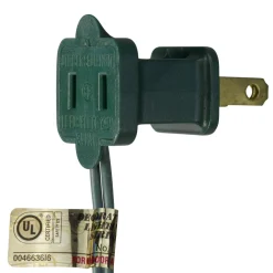 35-Count Green Mini Christmas Light Set, 7ft Green Wire