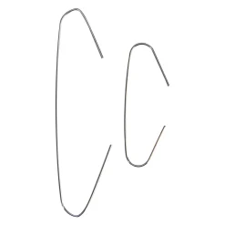 200-Count Holiday Decoration and Gift Collections Silver Ornament Hooks 2.5"