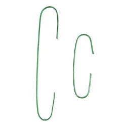 200-Count Home Decoration and Gift Collections Green Ornament Hooks 2.5"