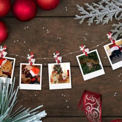 10-Count LED Mini Reindeer Christmas Fairy Lights, 5.25ft, Copper Wire