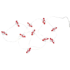 10-Count LED Mini Reindeer Christmas Fairy Lights, 5.25ft, Copper Wire