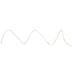 20-Count Multi-color LED Micro Fairy Christmas Lights - 6ft, Copper Wire