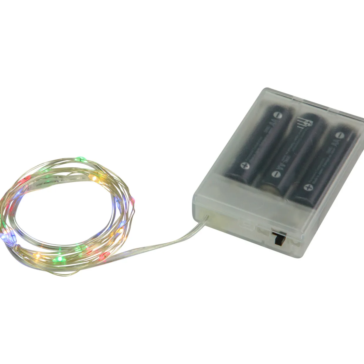 20-Count Multi-color LED Micro Fairy Christmas Lights - 6ft, Copper Wire