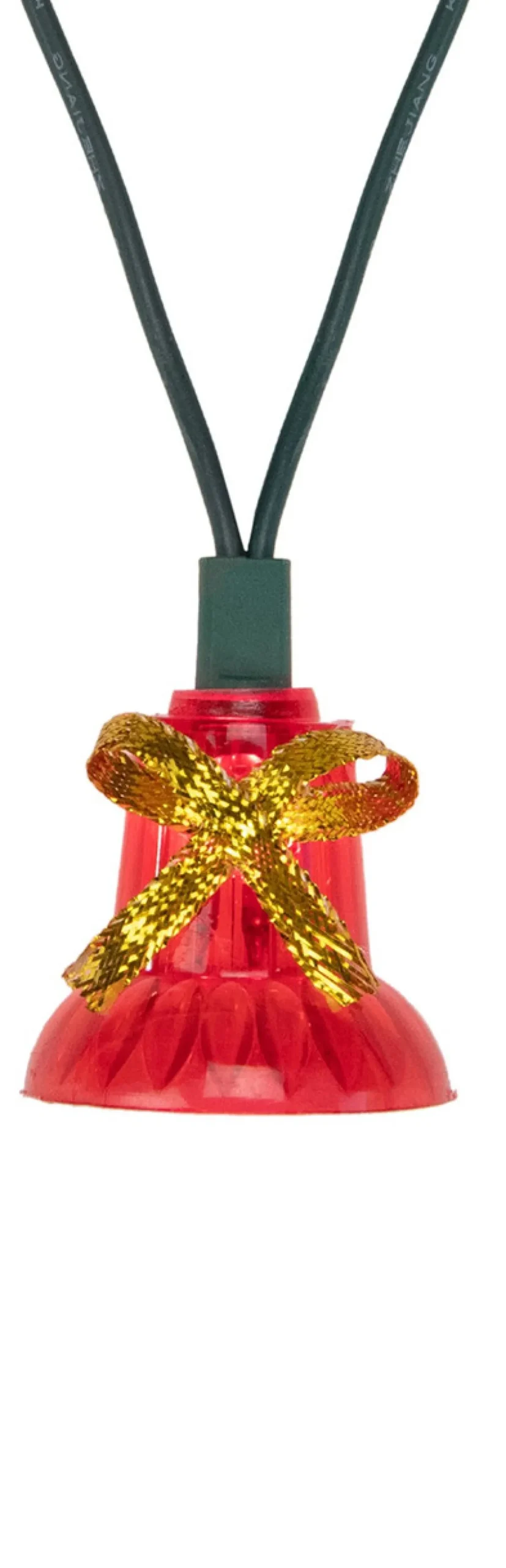 40-Count Musical Bells Multi-Function Christmas Lights, 13ft Green Wire