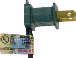 25-Count Orange Opaque C9 Christmas Light Set, 25ft Green Wire