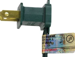 25-Count Orange Opaque C9 Christmas Light Set, 25ft Green Wire