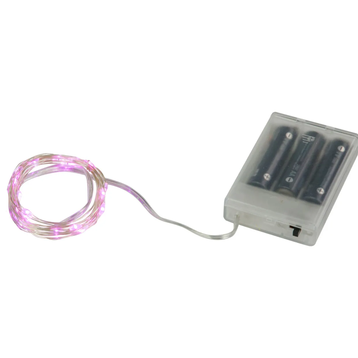 20-Count Pink LED Micro Fairy Christmas Lights - 6ft, Copper Wire