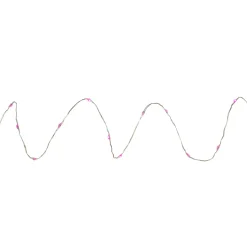 100-Count Pink LED Micro Fairy Christmas Lights, 16ft Copper Wire