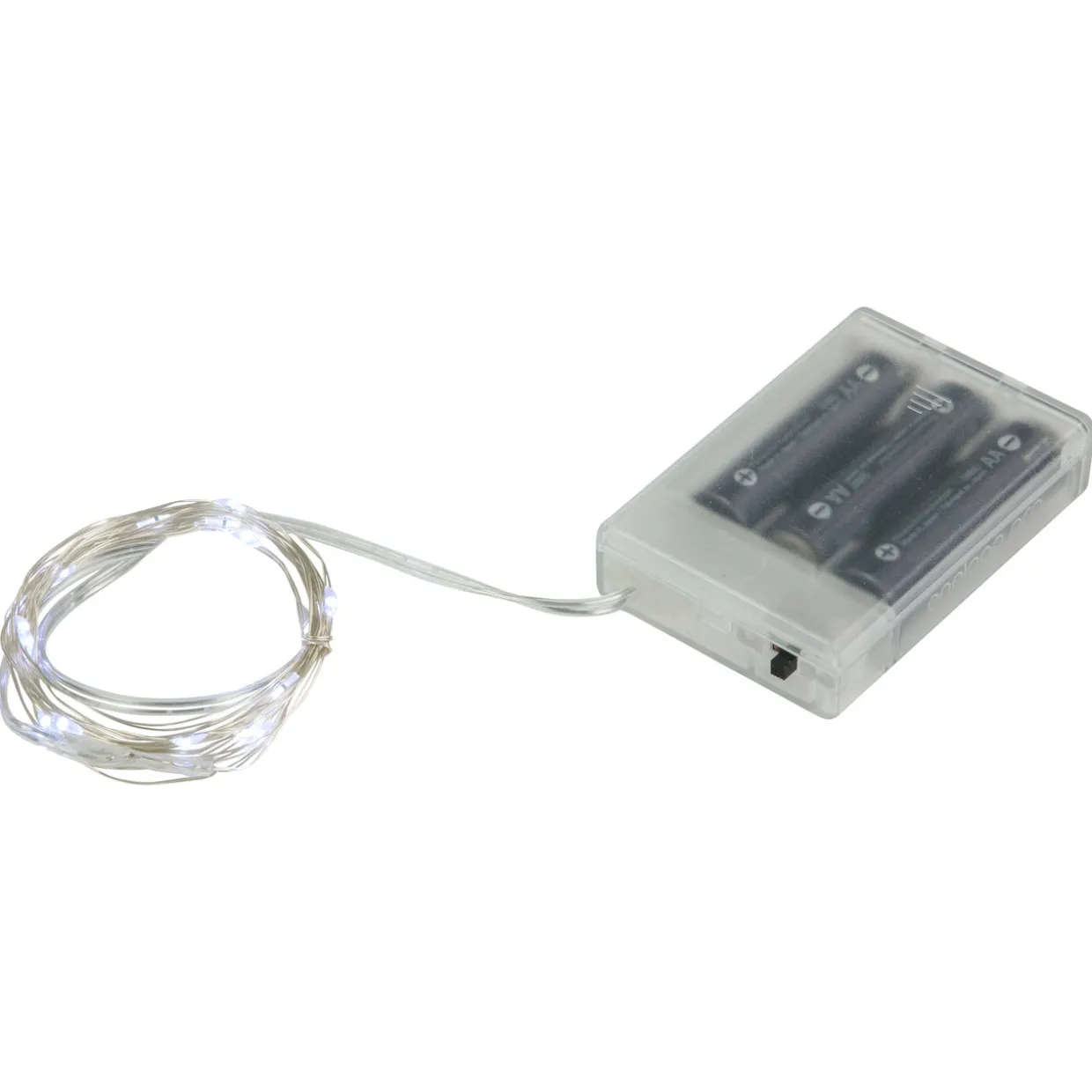 20-Count Pure White LED Micro Fairy Christmas Lights - 6ft, Copper Wire