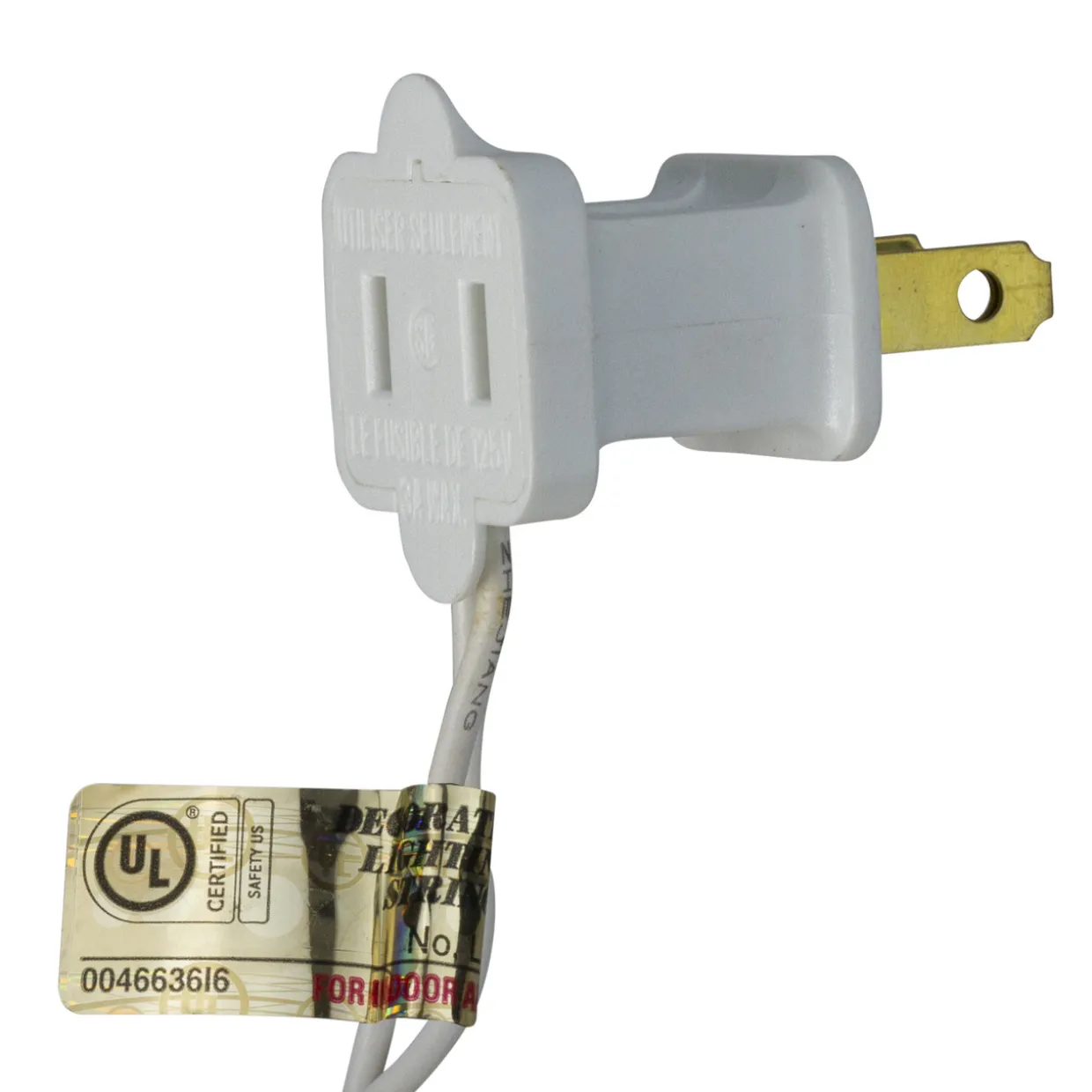 35-Count Pure White LED Mini Christmas Light Set - 11.25ft White Wire