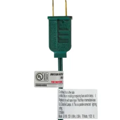 15-Count Red and Green G50 Globe Christmas Light Set, 13.5 ft Green Wire