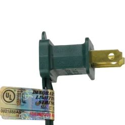 25-Count Red C7 Transparent Christmas Light Set, 24ft Green Wire