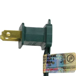 25-Count Red C7 Transparent Christmas Light Set, 24ft Green Wire