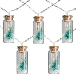 10-Count Tree in a Bottle Christmas String Lights - LED Warm White - 3' Clear Wire
