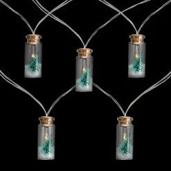 10-Count Tree in a Bottle Christmas String Lights - LED Warm White - 3' Clear Wire
