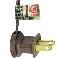 100-Count Warm White LED Mini Christmas Lights, 33 ft Brown Wire