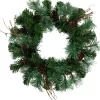 Country Mixed Pine, Twig and Pinecone Artificial Christmas Wreath - 24" - Unlit