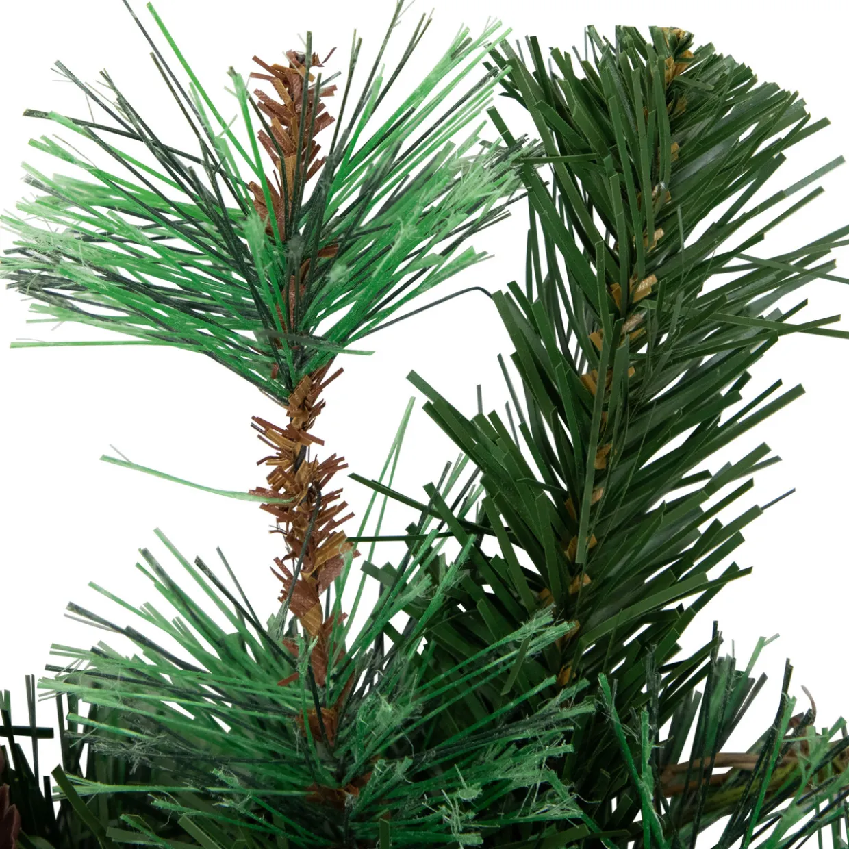 Country Mixed Pine, Twig and Pinecone Artificial Christmas Wreath - 24" - Unlit