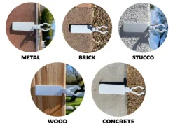 25ct Anywhere Outdoor Sticky Adhesive Clips