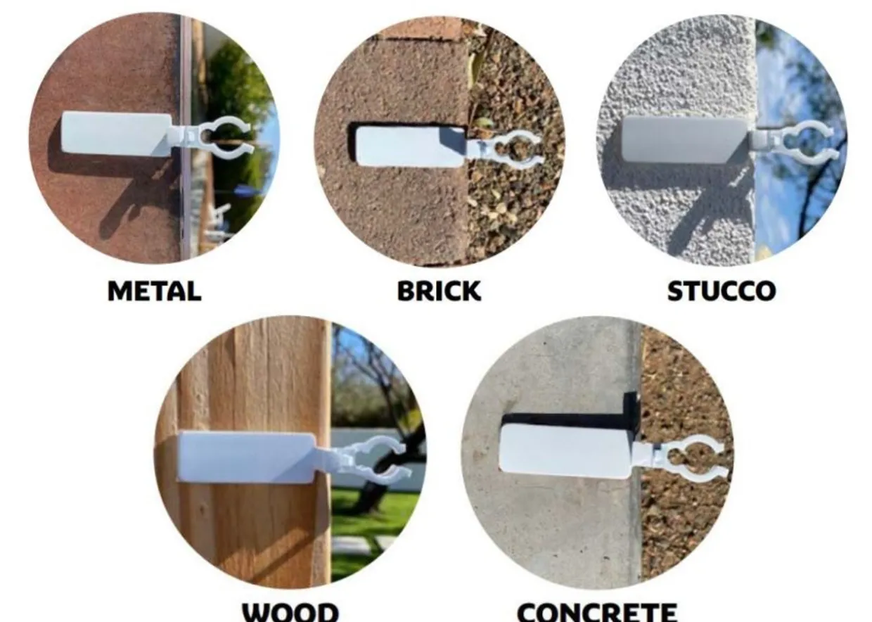 25ct Anywhere Outdoor Sticky Adhesive Clips