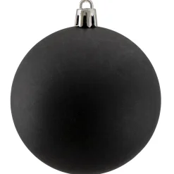 32ct Black Shatterproof Matte Christmas Ball Ornaments 3.25