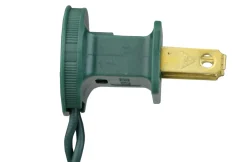 25ct Blue LED C9 String Christmas Lights, 16ft Green Wire