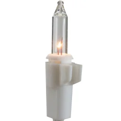 100ct Clear Mini Replacement Christmas Lights with Clips for Yard Art Decorations 25'