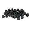 60ct Jet Black Shatterproof Matte Christmas Ball Ornaments 2.5 inches 60mm