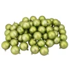 60ct Kiwi Green Shatterproof Matte Christmas Ball Ornaments 2.5" (60mm)