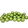 32ct Matte Kiwi Green Shatterproof Christmas Ball Ornaments 3.25" (80mm)
