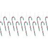 12ct Multi Twist Candy Cane Christmas Ornaments 4"