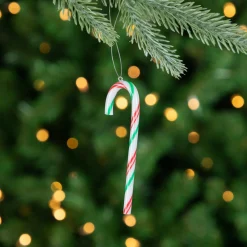 12ct Multi Twist Candy Cane Christmas Ornaments 4"