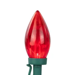 25ct Multi-Color LED C9 Christmas Lights, 16ft Green Wire