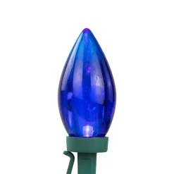 25ct Multi-Color LED C9 Christmas Lights, 16ft Green Wire