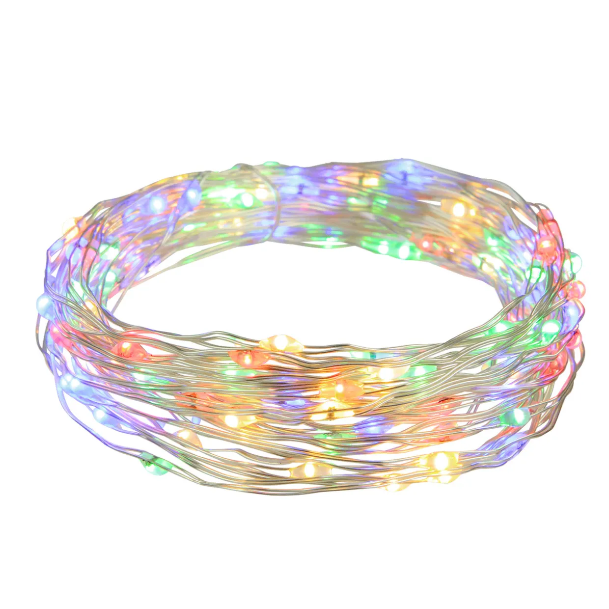 100ct Multi-Color LED Micro Fairy Lights, 16ft Copper Wire