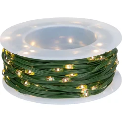 200ct Multi-Function Warm White Christmas Fairy Lights, 64.5ft Green Wire