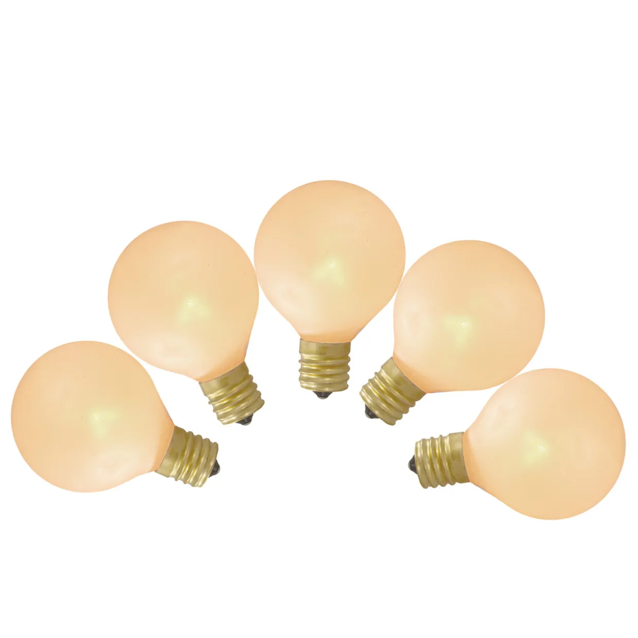 10ct Pearl White G50 Globe Replacement Bulbs