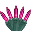 100ct Pink Mini Christmas Lights - 34ft, Green Wire