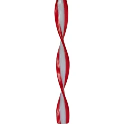 6ct Red and White Candy Swirl Christmas Ornaments 8