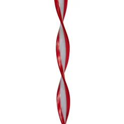 6ct Red and White Candy Swirl Christmas Ornaments 8