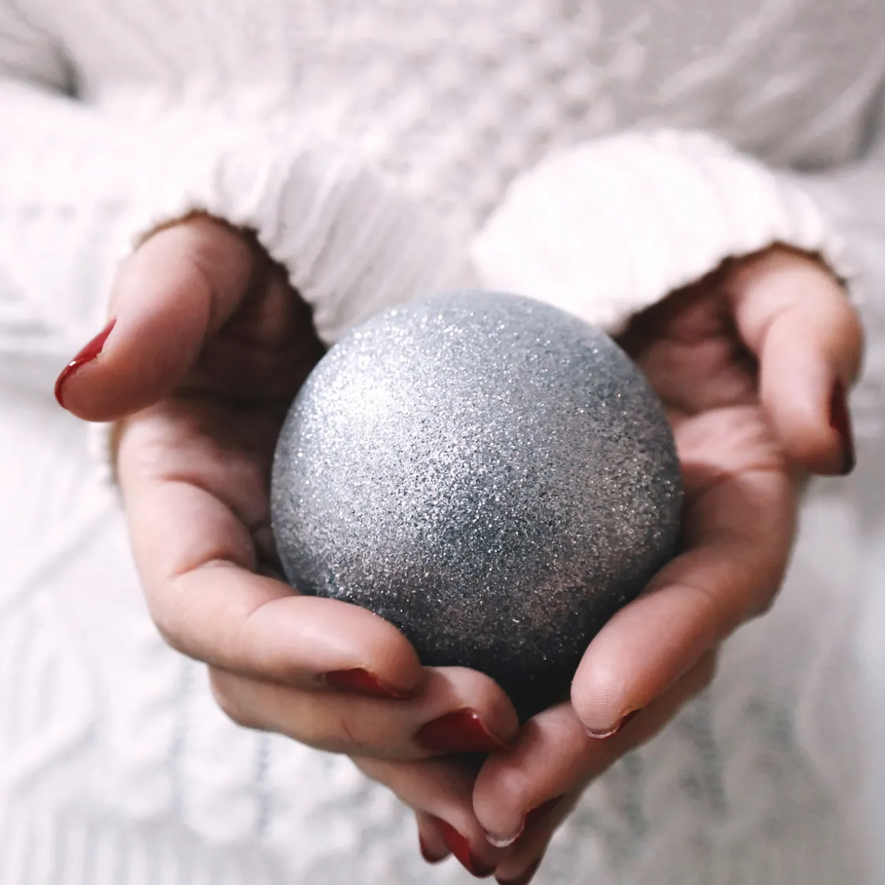 60ct Shatterproof Silver 4-Finish Christmas Ball Ornaments 2.5" (60mm)