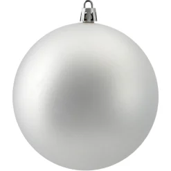 12ct Silver Splendor Shatterproof Matte Christmas Ball Ornaments 4