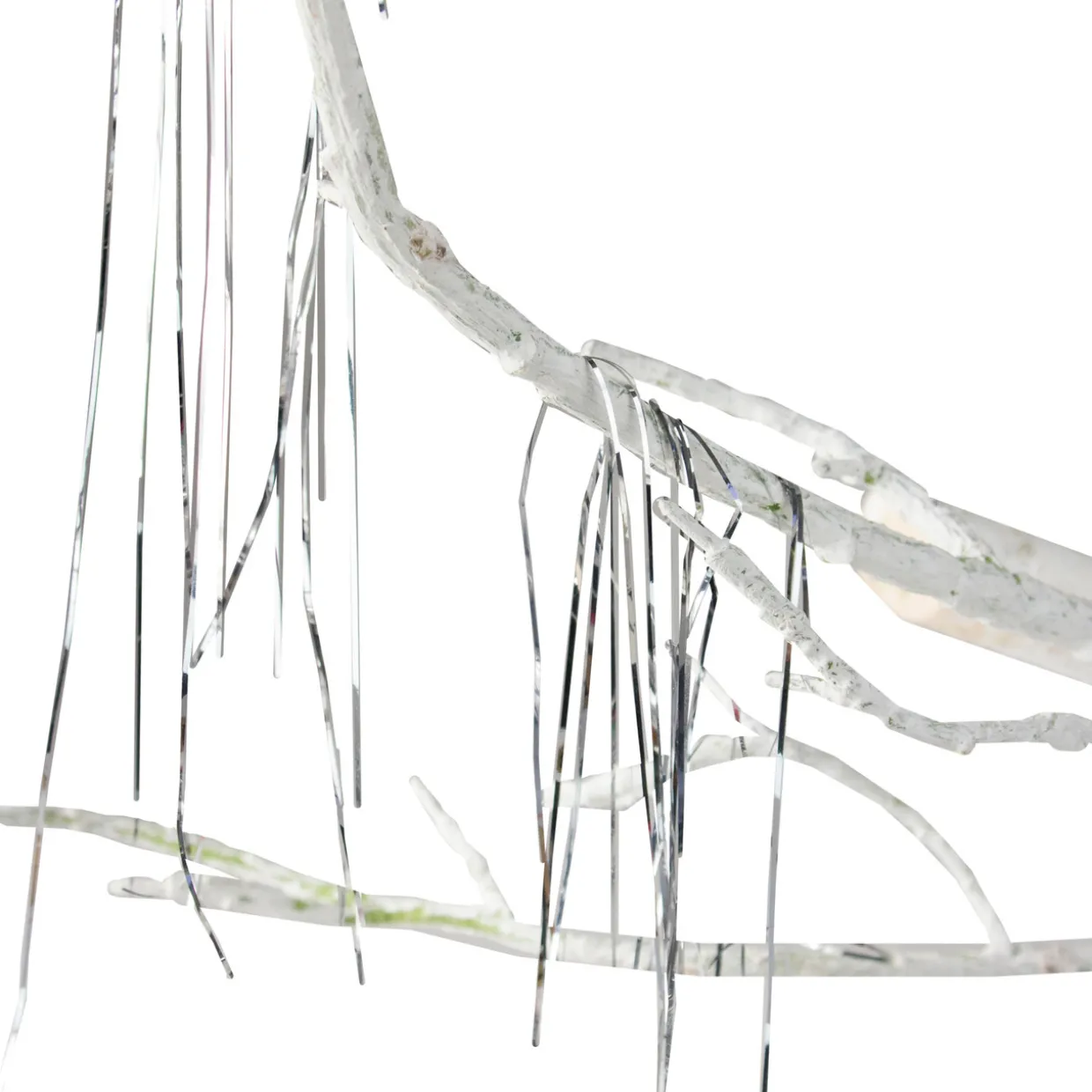 1000ct Silver Tinsel Icicle Strands - 18" Christmas Decorations