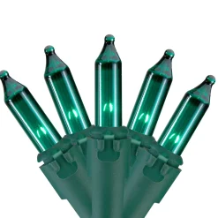 100ct Teal Green Mini Christmas Lights - 35' Green Wire