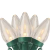 25ct Warm White LED C7 Christmas Lights - 16ft Green Wire