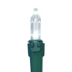 35ct White LED Mini Christmas Lights - 11.25ft Green Wire