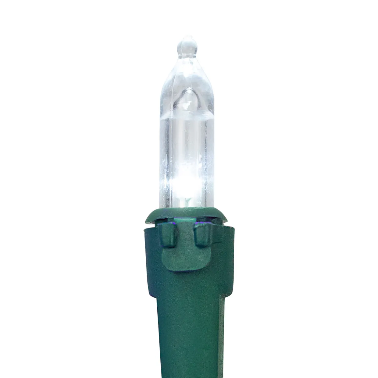 35ct White LED Mini Christmas Lights - 11.25ft Green Wire